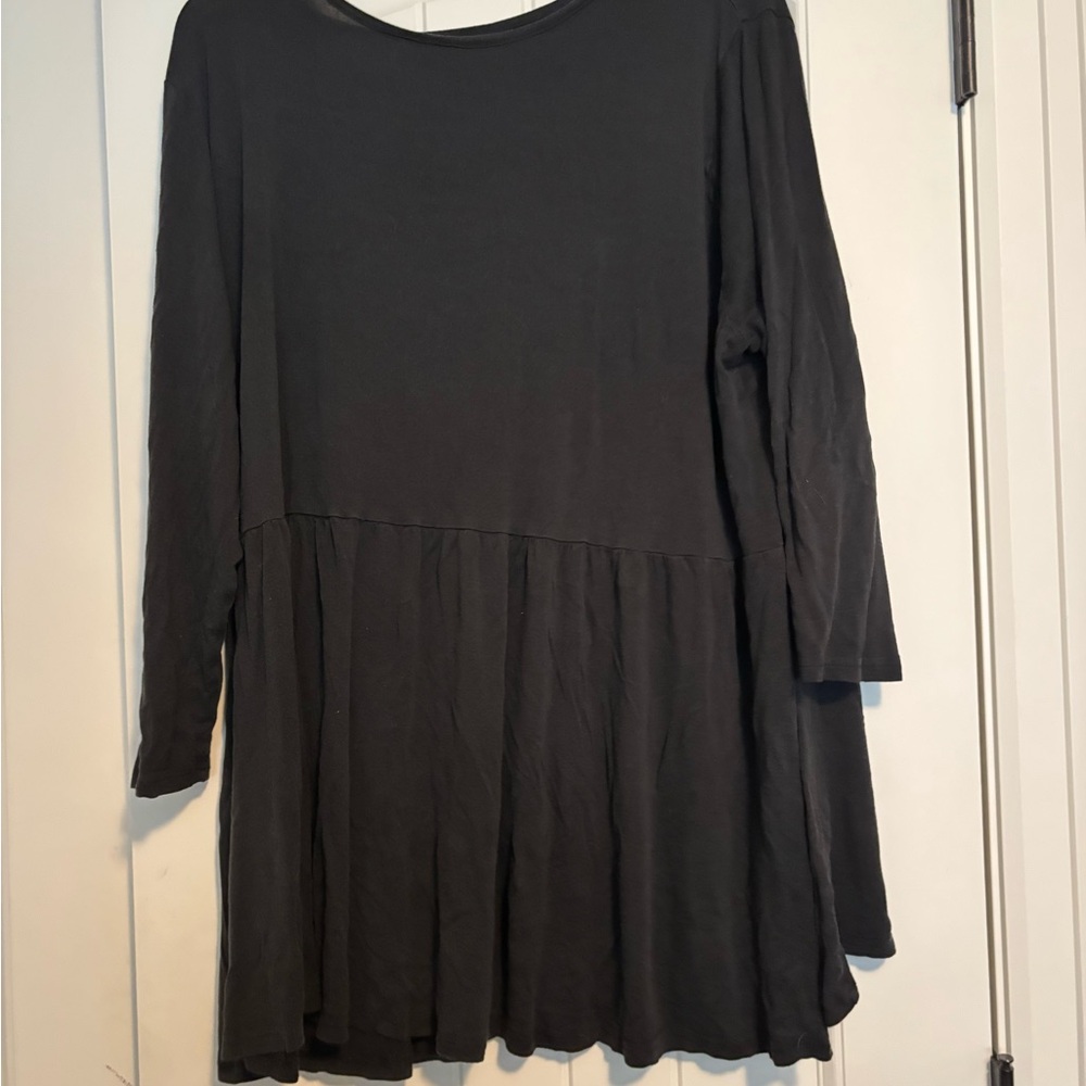 Tickled Teal Charcoal Tunic Top